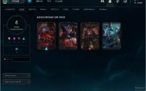 Conta de lol plat 4 s 10