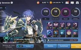 Conta Grand Chase Mobile 1.9kk BARATO