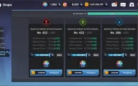 Conta Grand Chase Mobile 1.9kk BARATO