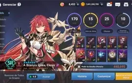 Conta Grand Chase Mobile 1.9kk BARATO