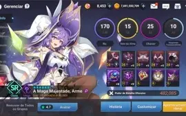 Conta Grand Chase Mobile 1.9kk BARATO
