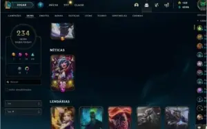 CONTA LEAGUE OF LEGENDS - 234 SKINS - LEVEL 314
