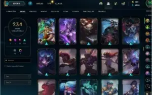 CONTA LEAGUE OF LEGENDS - 234 SKINS - LEVEL 314