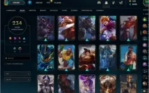 CONTA LEAGUE OF LEGENDS - 234 SKINS - LEVEL 314