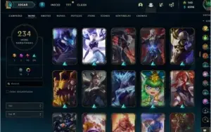 CONTA LEAGUE OF LEGENDS - 234 SKINS - LEVEL 314