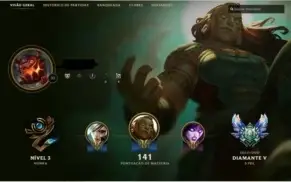 Conta League of Legends Diamante 5