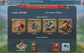 Conta Lords Mobile CST25, 33M de Poder + Cavaleira da Rosa