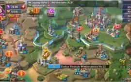 Conta Lords Mobile CST25, 33M de Poder + Cavaleira da Rosa