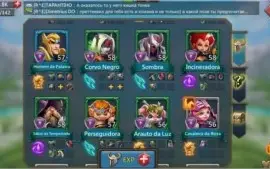 Conta Lords Mobile CST25, 33M de Poder + Cavaleira da Rosa