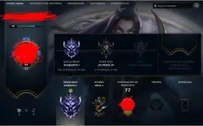 Conta DIAMANTE/MESTRE League of Legends