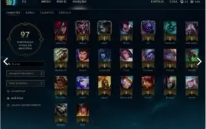 CONTA LEAGUE OF LEGENDS LOL SKINS LENDÁRIAS