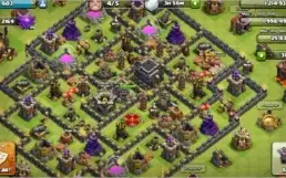 Conta Clash of clans cv 9