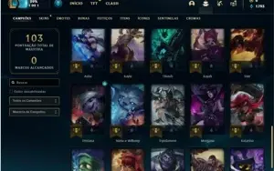Conta platina 4 com 40 Champs e 10 Skins