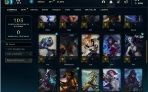 Conta platina 4 com 40 Champs e 10 Skins