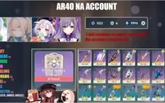CONTA AR40 KAMISATO AYAKA, KEQING, QIQI E JEAN + 4*
