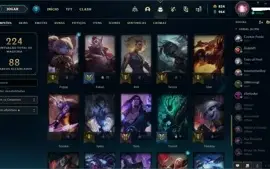CONTA DE LOL LVL 117 !