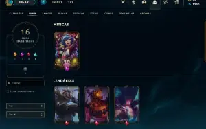 Conta de Lol com a Skin Annieversário