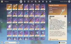 Conta ar56 7 personagens 5* e 3 armas 5* (psn linkada)