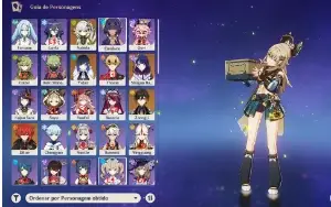 Conta Genshin. Ar 52 -Raiden -Yelan - Nahida - Zhongli Diluc