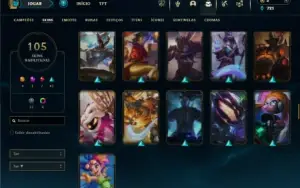 Esmeralda 3 com 150 Champs e 105 Skins + 4 Ultimates