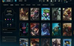 Esmeralda 3 com 150 Champs e 105 Skins + 4 Ultimates