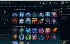 conta platina criada no beta, rammus rei 2 ,skins ult e mt+