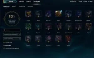 League of Legends - Cont + 117 Campeões e 40 Skins+ Legados
