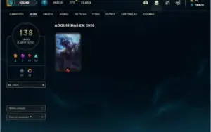 Vendo conta diamante 136 skin, 22k de esencias azul,140champ