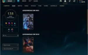 Vendo conta diamante 136 skin, 22k de esencias azul,140champ