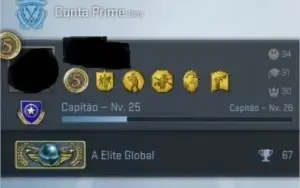 CS GO PRIME GLOBAL, LEVEL 61 NA STEAM, 13 ANOS