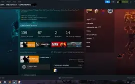 Conta Steam 16 medalhas 140 jogos NIVEL 30