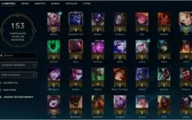 CONTA BARATA +60 CHAMPZ +50 SKINS +20 SKIN DE SENTINELA