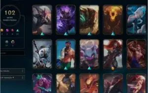 CONTA DE LOL Lv129!  102 SKINS