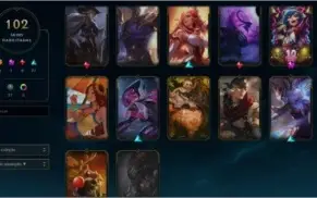 CONTA DE LOL Lv129!  102 SKINS