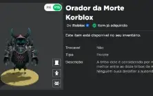 Conta Roblox feminina/masculina com Korblox