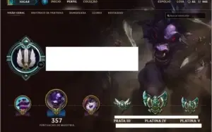 Conta Lol Plat IV