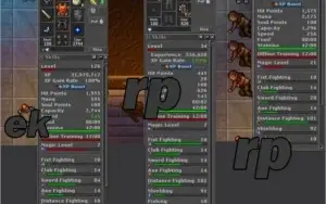 Acc no Tibia com MUITOS chars level alto, skill alto, makers