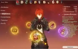 Conta Genshin Impact - DILUC (C2), VENTI (C1) E JEAN