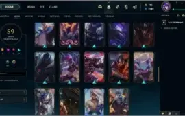 Conta Lol Com Skins limitadas.