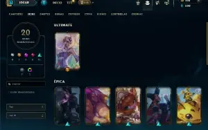 Diamante 4 com 50 Champs e 20 Skins ( MAIN JG )