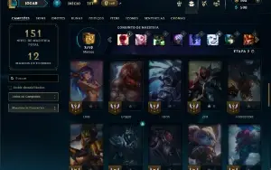 Diamante 4 com 50 Champs e 20 Skins ( MAIN JG )