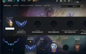 Diamante 4 com 50 Champs e 20 Skins ( MAIN JG )