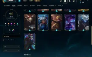Diamante 4 com 50 Champs e 20 Skins ( MAIN JG )
