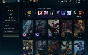 Diamante 4 com 50 Champs e 20 Skins ( MAIN JG )
