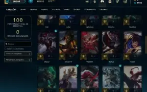 Esmeralda 2 com 50 Champs e 12 Skins + 8 Fragmentos