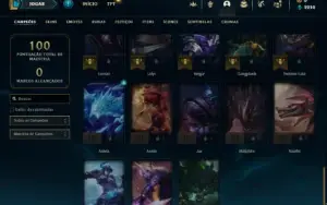 Esmeralda 2 com 50 Champs e 12 Skins + 8 Fragmentos