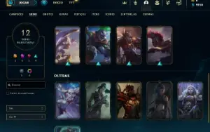 Esmeralda 2 com 50 Champs e 12 Skins + 8 Fragmentos