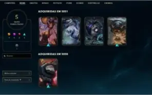 conta gold 2 lvl 47 no precinho upada a mão 5 skins