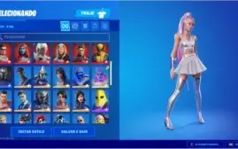CONTA FORTNITE PASSES DO CAPÍTULO 2 ARIANA NINJA ARLEQUINA
