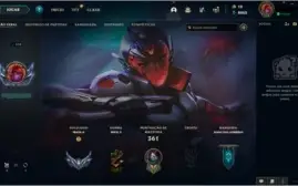 CONTA NÍVEL 558 - AKALI E VI COM 1M DE MAESTRIA E COM SKINS